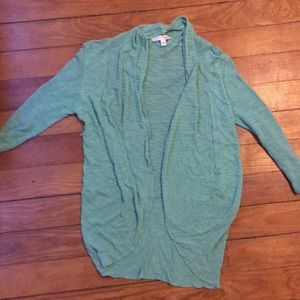 Turquoise cardigan